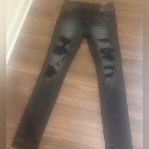 Distressed Black Skinny Jeans